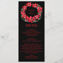 Red Orchids Menu Huwelijksmenu