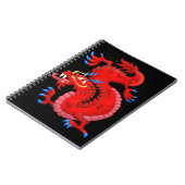 Red Oriental Dragon Notitieboek (Linkerzijde)