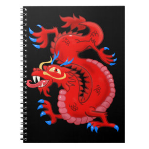 Red Oriental Dragon Notitieboek
