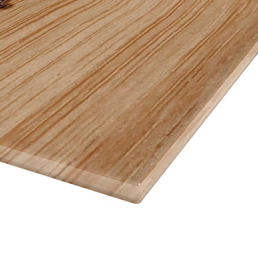 Red Oriental Dragon op Bamboo-stijl Snijplank (Hoek)