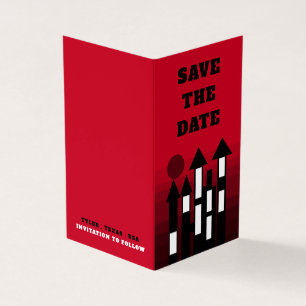 Red Oriental Palace, foto sparen de datumkaart Visitekaartje