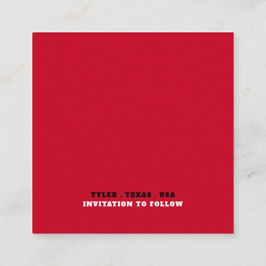 Red Oriental Palace, sla de datum op Informatiekaartje (Achterkant)