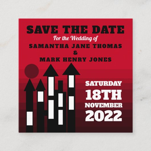 Red Oriental Palace, sla de datum op Informatiekaartje (Voorkant)