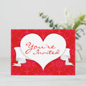 Red Orlee Heart Kaart (Staand voorkant)