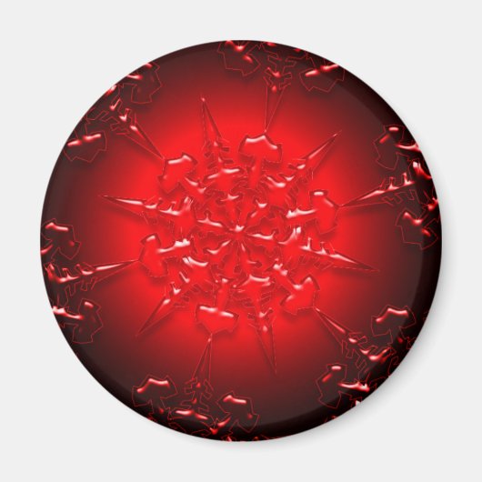 Red Ornament Magnet (Voorkant)