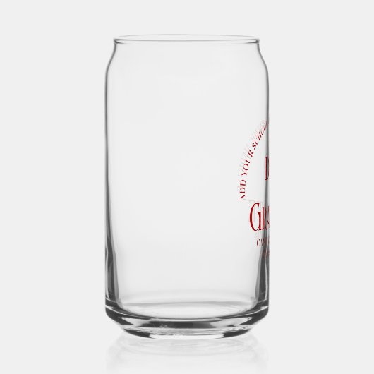 Red Osteopathic Medical School Afstuderen Blikvorm Glas (Rechts)