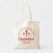 Red Osteopathic Medical School Afstuderen Tote Bag (Voorkant)