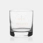 Red Osteopathic Medical School Afstuderen Whisky Glas (Achterkant)