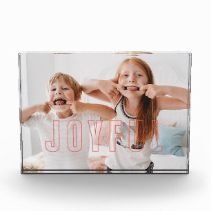 Red Outlining Joyful Photo Block Fotoblokken