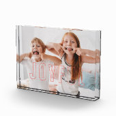 Red Outlining Joyful Photo Block Fotoblokken (Rechts)