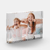 Red Outlining Joyful Photo Block Fotoblokken (Links)