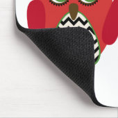 Red Owl Black Chevron leraar op het bord Muismat (Hoek)