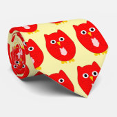 Red Owl Design Any Colour Background Stropdas (Opgerold)