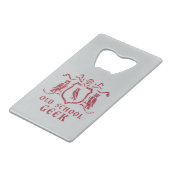 Red Owl Geek Bottle Open Creditkaart Flessenopener (Achterkant Gekanteld)