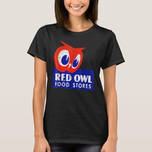 Red Owl Groceries Defunct Grocery Store T-shirt (Voorkant)