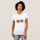 Red Owl leraar op het bord van Chalkboard T-shirt (Voorkant volledig)