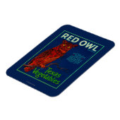 Red Owl Vegetable Label Magneet (Linkerzijde)