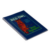Red Owl Vegetable Label Notitieboek (Rechterzijde)