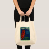 Red Owl Vegetable Label Tote Bag (Voorkant (product))