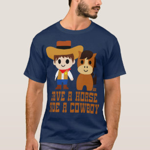 RED PAARDRIJDEN COWBOY T-SHIRT