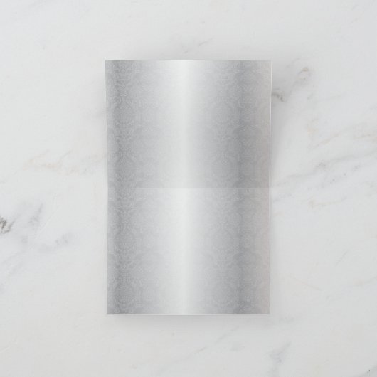 Red Paars & Silver Chandelier Hartelijk dank Bedankkaart (Binnen)