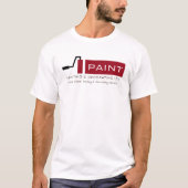 Red Paint Roller, Schilder & Decorator Advertentie T-shirt (Voorkant)