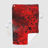 Red Paint Splatter Golfhanddoek (Insitu)