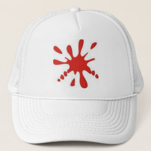 Red Paint Splatter Trucker Pet