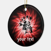 Red Paintball Keramisch Ornament (Links)