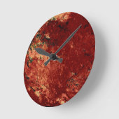 Red Painted Rock Ronde Klok (Hoek)