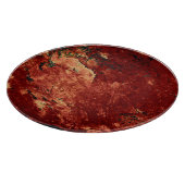 Red Painted Rock Snijplank (Hoek)