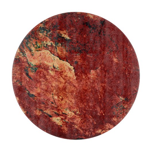 Red Painted Rock Snijplank (Voorkant)