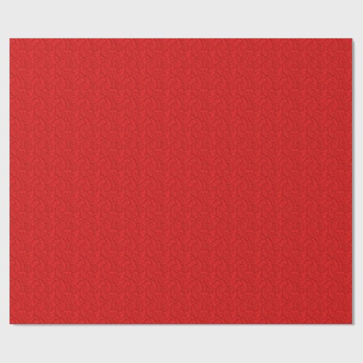 Red Paisley Cadeaupapier (Vlak)