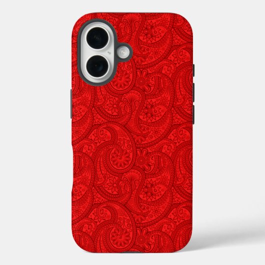 Red Paisley Case-Mate iPhone Case (Achterkant)