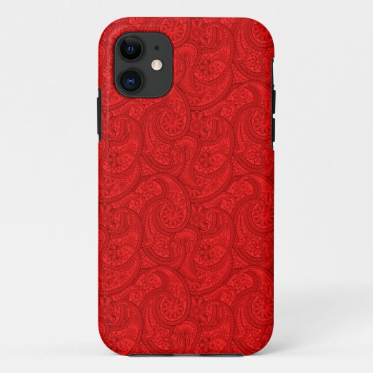 Red Paisley Case-Mate iPhone Case (Achterkant)