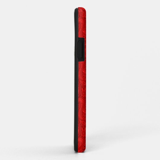 Red Paisley Case-Mate iPhone Case (Achterkant/rechts)