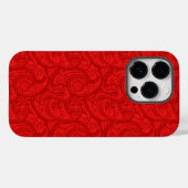 Red Paisley Case-Mate iPhone Case (Achterkant (horizontaal))