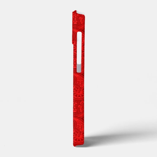 Red Paisley Case-Mate iPhone Case (Achterkant / Links)