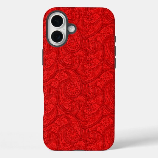 Red Paisley Case-Mate iPhone Case (Achterkant)