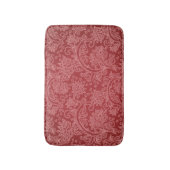Red Paisley Damask Designer Floral Classic Badmat (Voorkant Verticaal)