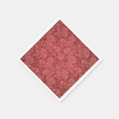 Red Paisley Damask Designer Floral Classic Servet (Hoek)