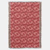 Red Paisley Deken (Voorkant Verticaal)