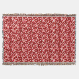 Red Paisley Deken