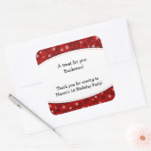 Red Paisley Favor Sticker Cowboy Western Label (Envelop)