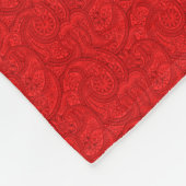 Red Paisley Fleece Deken (Hoek)