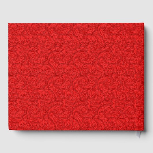 Red Paisley Gastenboek (Achterkant)