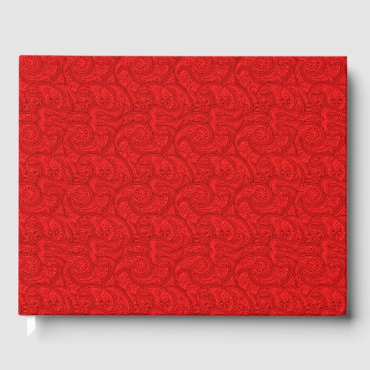 Red Paisley Gastenboek (Voorkant)