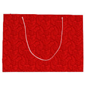 Red Paisley Groot Cadeauzakje (Achterkant)