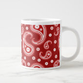 Red Paisley Grote Koffiekop (Rechts)