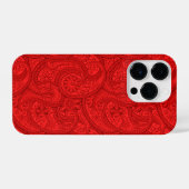 Red Paisley iPhone Hoesje (Achterkant horizontaal)